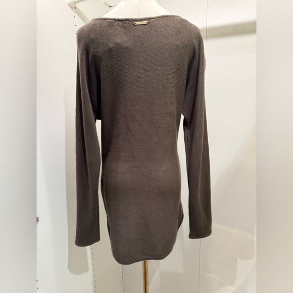 Michael Kors Olive Knit Sweater  with Gold Accent - Picture 4 of 7